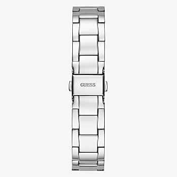 Guess Silver Tone Case Silver Tone Stainless Steel Watch GW0300L1