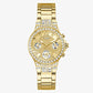 Guess Gold Tone Case Gold Tone Stainless Steel Watch GW0320L2