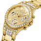 Guess Gold Tone Case Gold Tone Stainless Steel Watch GW0320L2