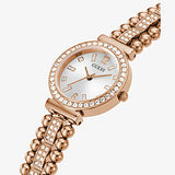 Guess Rose Gold Tone Case Rose Gold Tone Stainless Steel Watch GW0401L3