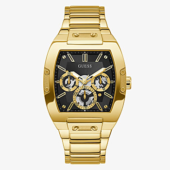 Guess Gold Tone Case Gold Tone Stainless Steel Watch GW0456G1