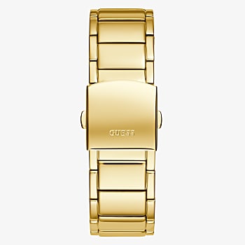 Guess Gold Tone Case Gold Tone Stainless Steel Watch GW0456G1