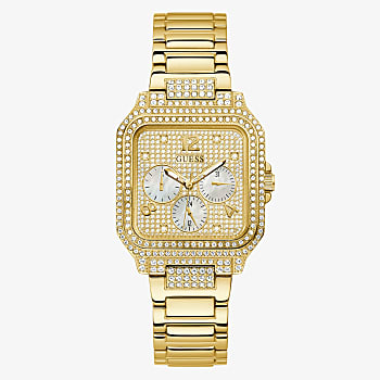 Guess Gold Tone Case Gold Tone Stainless Steel Watch GW0472L2