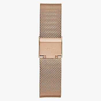 Guess Rose Gold Tone Case Rose Gold Tone Stainless Steel/Mesh Watch GW0477L3