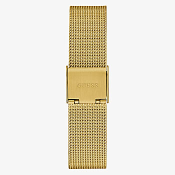 Guess Gold Tone Case Gold Tone Stainless Steel/Mesh Watch GW0508L2
