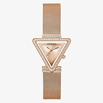 Guess Rose Gold Tone Case Rose Gold Tone Stainless Steel/Mesh Watch - GW0508L3