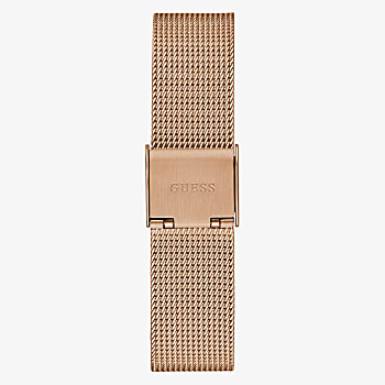 Guess Rose Gold Tone Case Rose Gold Tone Stainless Steel/Mesh Watch GW0508L3