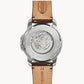 FOSSIL Grant Automatic Dark Brown Leather Watch ME3099