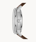 Townsman Automatic Brown Leather Watch - KRISHNA WATCH COMPANY