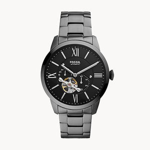 Fossil Townsman Automatic Smoke Stainless-Steel Watch - ME3172 - KRISHNA WATCH COMPANY