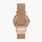 Carlie Automatic Rose Gold-Tone Stainless Steel Mesh Watch ME3175