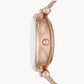 Carlie Automatic Rose Gold-Tone Stainless Steel Mesh Watch ME3175