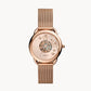 Tailor Automatic Rose Gold-Tone Stainless Steel Mesh Watch ME3187