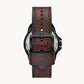 FOSSIL Bronson Automatic Brown Eco Leather Watch ME3219