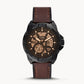 FOSSIL Bronson Automatic Brown Eco Leather Watch ME3219