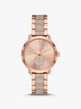 Mini Portia Pavé Rose-Gold Tone Watch MK4598 - KRISHNA WATCH COMPANY