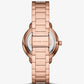 Mini Portia Pavé Rose-Gold Tone Watch MK4598