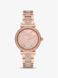 Mini Abbey Pavé Rose Gold-Tone Watch MK4617 - KRISHNA WATCH COMPANY