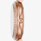 Mini Abbey Pavé Rose Gold-Tone Watch MK4617