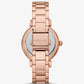 Mini Abbey Pavé Rose Gold-Tone Watch MK4617