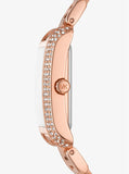 Mini Emery Pavé Rose-Gold Tone Watch MK4641