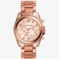 Michael Kors Blair Rose Gold-Tone Stainless Steel Chronograph Watch MK5263