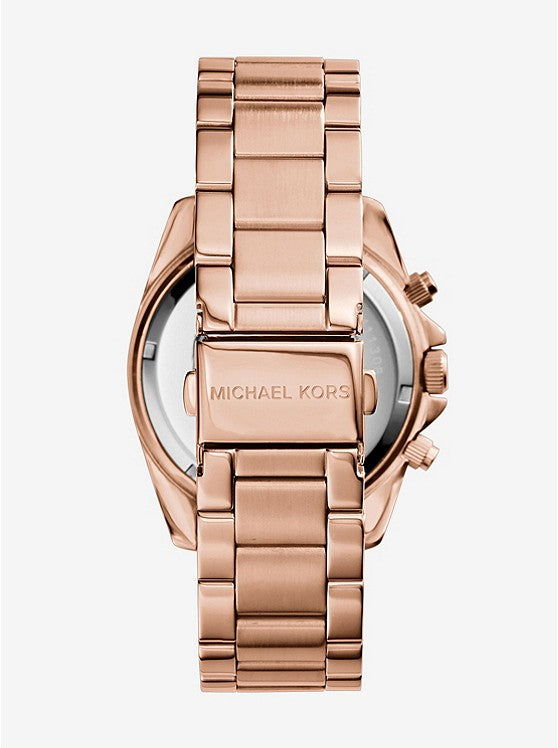 Michael Kors Blair Rose Gold-Tone Stainless Steel Chronograph Watch MK5263