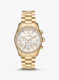 MICHAEL KORS Lexington Pav� Gold-Tone Watch MK7241 - KRISHNA WATCH COMPANY