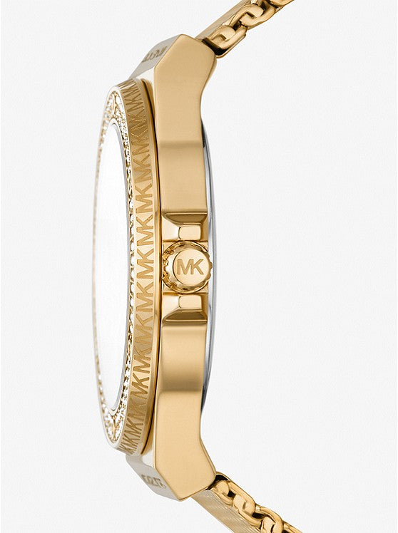 MICHAEL KORS Lennox Pav� Gold-Tone Mesh Watch MK7335 - KRISHNA WATCH COMPANY