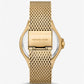 MICHAEL KORS Lennox Pavé Gold-Tone Mesh Watch MK7335
