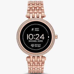 MICHAEL KORS Gen 5E Darci Pav� Rose Gold-Tone Smartwatch MKT5128 - KRISHNA WATCH COMPANY