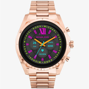 michael kors Gen 6 Bradshaw Rose Gold-Tone Smartwatch MKT5133 - KRISHNA WATCH COMPANY