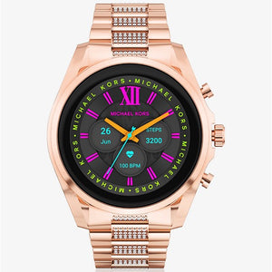 Gen 6 Bradshaw Pavé Rose Gold-Tone Smartwatch MKT5135 - KRISHNA WATCH COMPANY