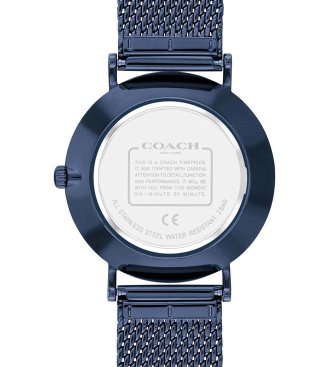 COACH Womens Perry Blue Analogue Watch - CO14503824W
