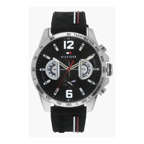 Tommy Hilfiger Mens Multi-Function Black Dial Watch - 1791473 - KRISHNA WATCH COMPANY