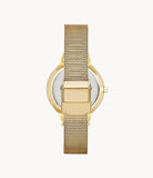 Anita Lille Gold-Tone Steel Mesh Watch SKW2150