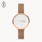 Gitte Two-Hand Rose Gold-Tone Stainless Steel Mesh Watch SKW3013