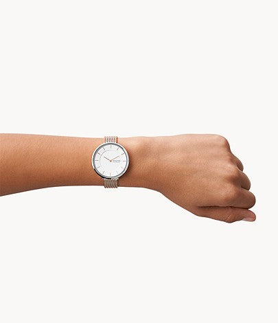 Gitte Two-Hand Two-Tone Stainless Steel Mesh Watch SKW3014