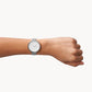 Gitte Two-Hand Silver-Tone Stainless Steel Mesh Watch SKW3016