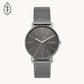 Signatur Three-Hand Gray Steel Mesh Watch SKW6577