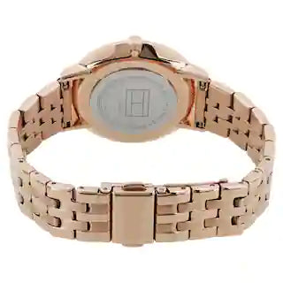 Tommy Hilfiger Silver Dial Rose Gold Stainless Steel Strap Watch TOMMY HILFIGER 1781760