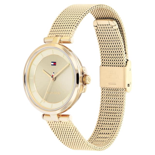 Tommy Hilfiger Beige Dial Stainless Steel Strap Watch NCTH1782362