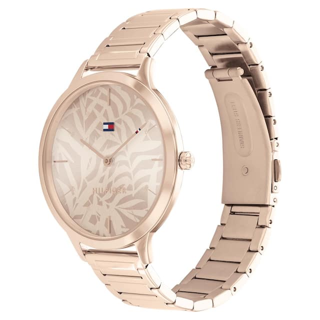 Tommy Hilfiger Women Carnation Gold Dial Analog Watch TH1782497 - KRISHNA WATCH COMPANY
