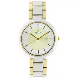 Titan Workwear Watch with Bicolour Dial & Stainless Steel Strap NN2480BM02  / 2480BM02