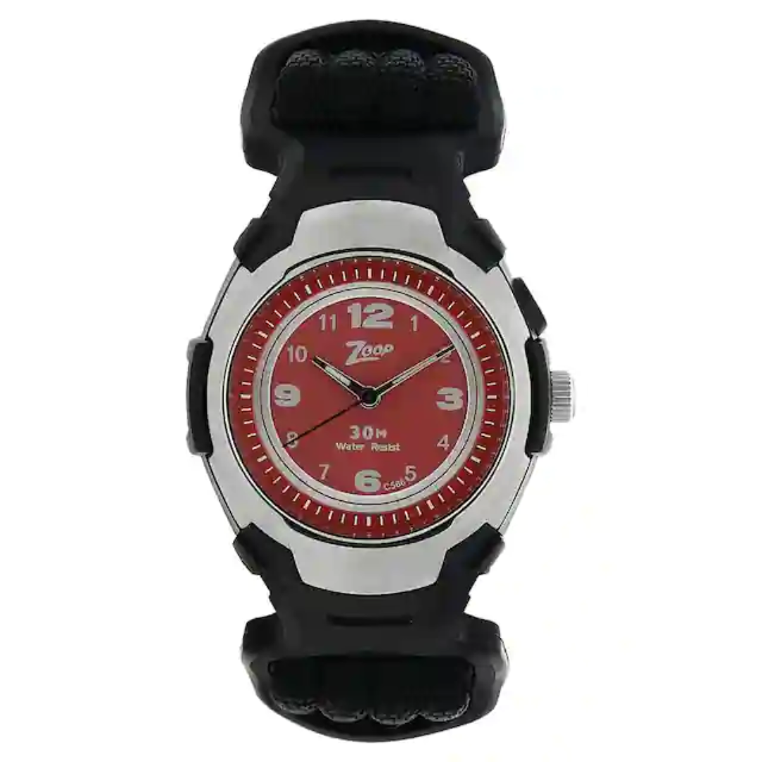 Red Dial Watch with Plastic Case NDC3014PV01J (C566)