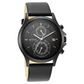 Titan Workwear Black Dial Black Leather Strap Watch 1870NL01