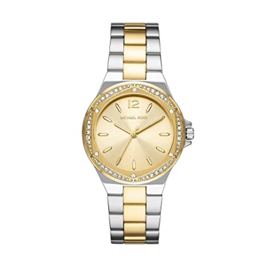 Michael Kors Lennox Analog Gold Dial Watch-MK6988
