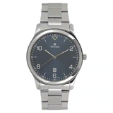 Titan Workwear Watch with Blue Dial & Stainless Steel Strap 1770SM03