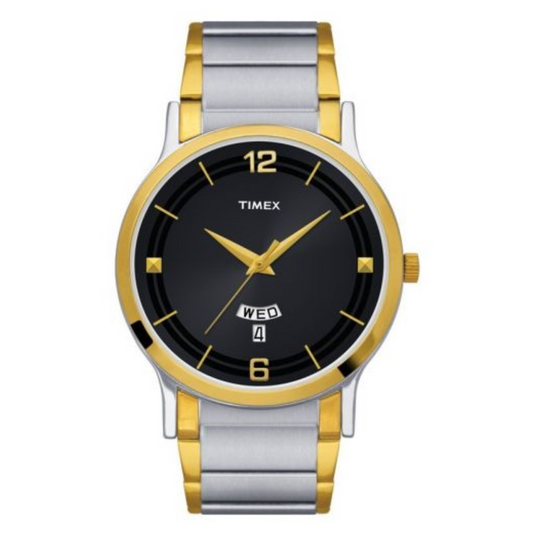 TIMEX CLASSICS ANALOG BLACK DIAL MEN'S WATCH TW000R425