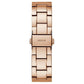 GUESS Womens 18 mm Emblem Rose Gold Dial Stainless Steel Analog Watch - GW0485L2